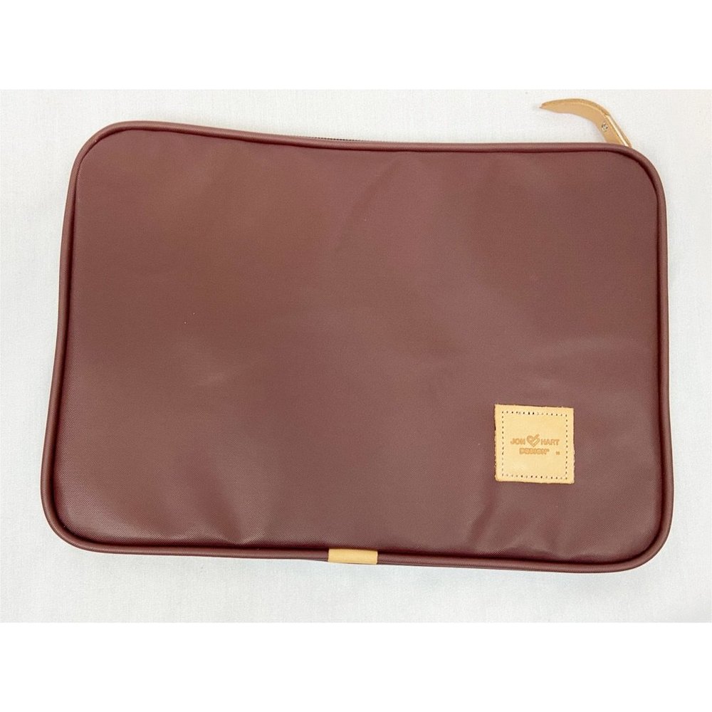 Jon Hart 15" Computer Case Maroon Initials Khs - image 4